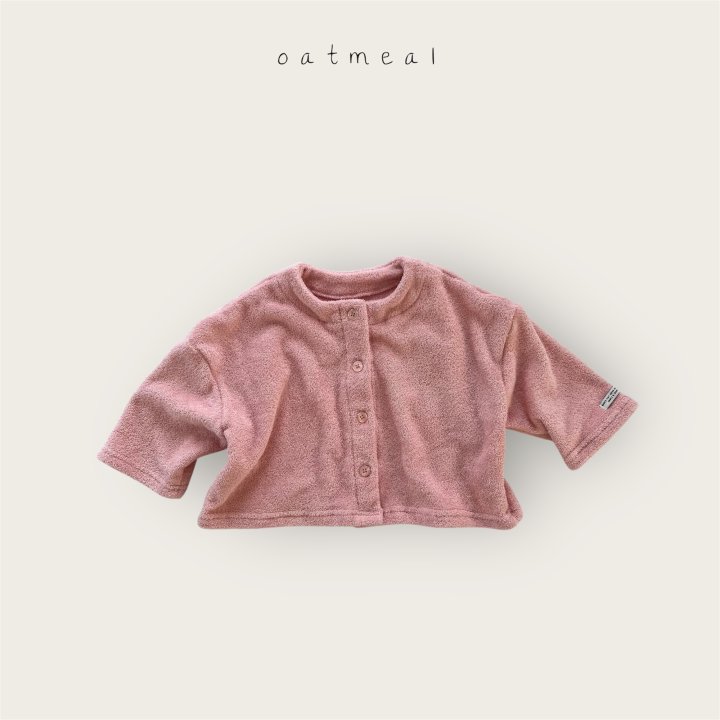 Oatmeal - Korean Baby Fashion - #babyoutfit - Bebe Terry Cardigan - 2