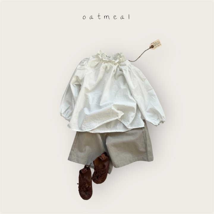 Oatmeal - Korean Baby Fashion - #babyoutfit - Kids Smock Blouse - 7