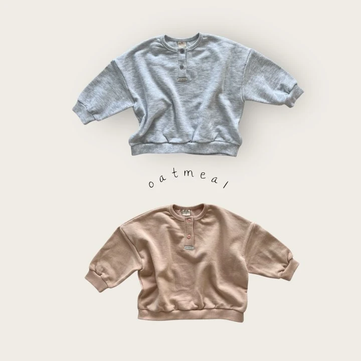 Oatmeal - Korean Baby Fashion - #babyootd - Kids Kai Sweatshirt - 4