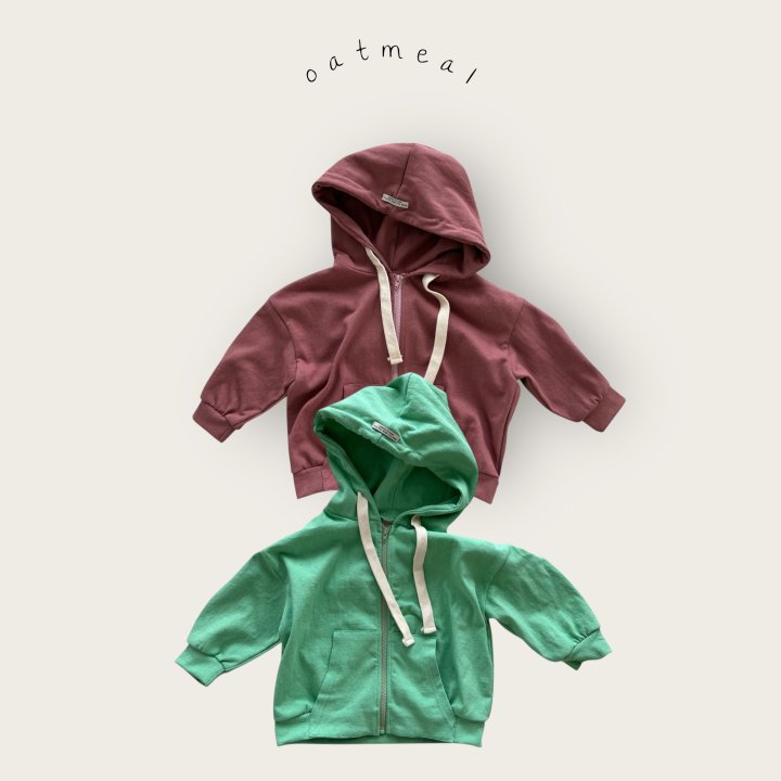 Oatmeal - Korean Baby Fashion - #babyoutfit - Kids Koala Hood Zip-up - 4