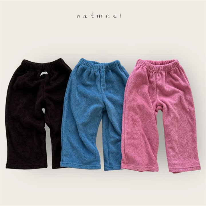 Oatmeal - Korean Baby Fashion - #babywear - Kids Terry Pants