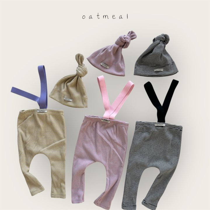 Oatmeal - Korean Baby Fashion - #babywear - Bebe Chewing Overall Set - 6