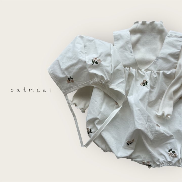 Oatmeal - Korean Baby Fashion - #babywear - Bebe Flower Set - 5