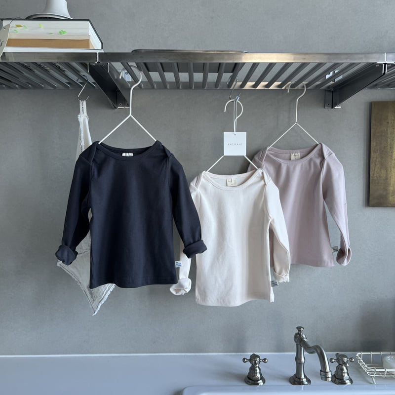 Oatmeal - Korean Baby Fashion - #babywear - Kids Bella Round Tee - 11