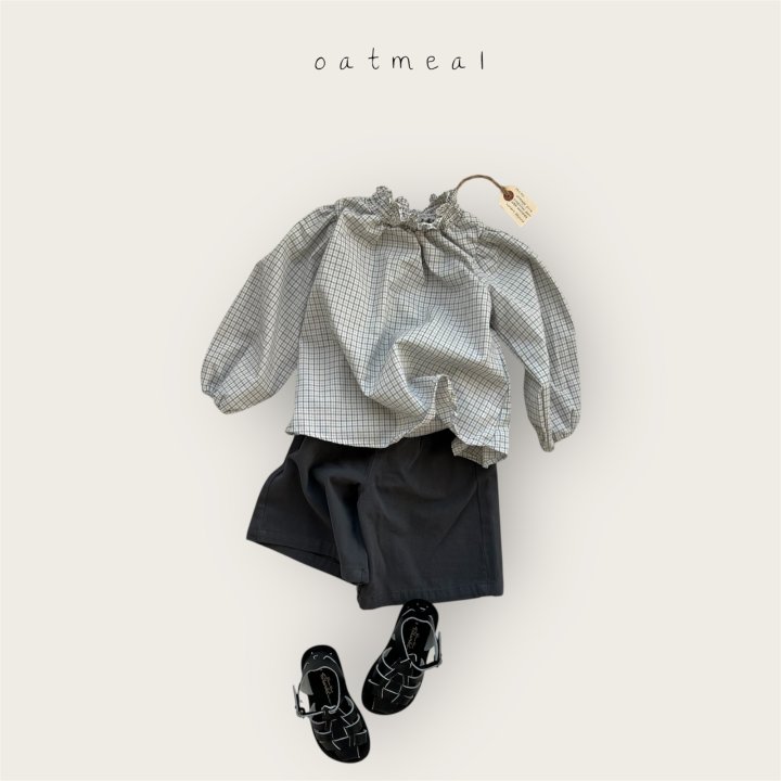 Oatmeal - Korean Baby Fashion - #babywear - Kids Smock Blouse - 8