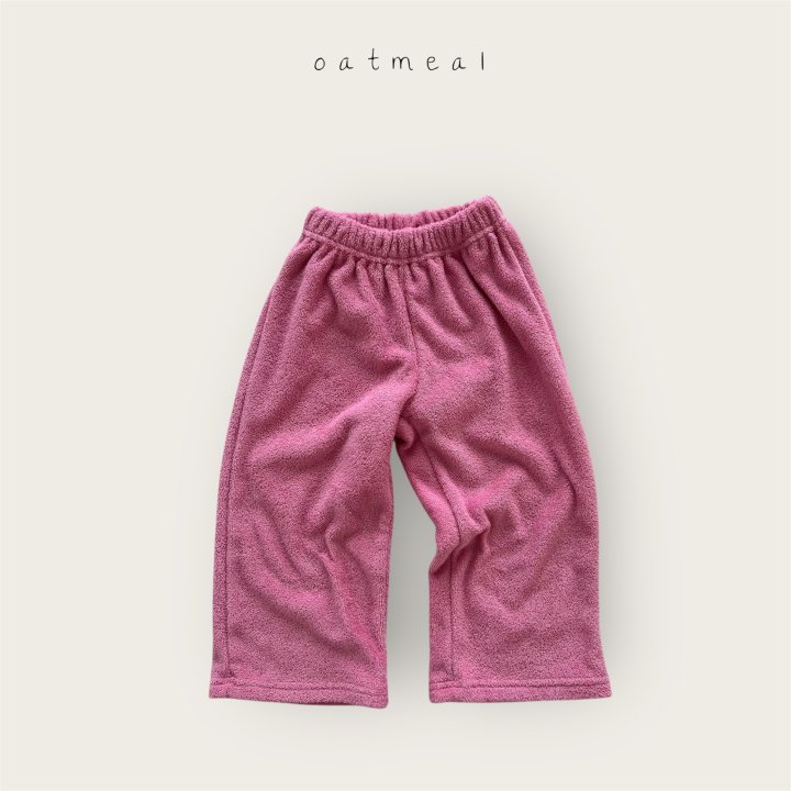 Oatmeal - Korean Baby Fashion - #onlinebabyshop - Kids Terry Pants - 3
