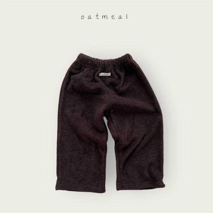 Oatmeal - Korean Baby Fashion - #onlinebabyshop - Kids Terry Pants - 4