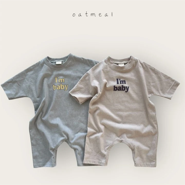 Oatmeal - Korean Baby Fashion - #smilingbaby - Bebe I Am Suit