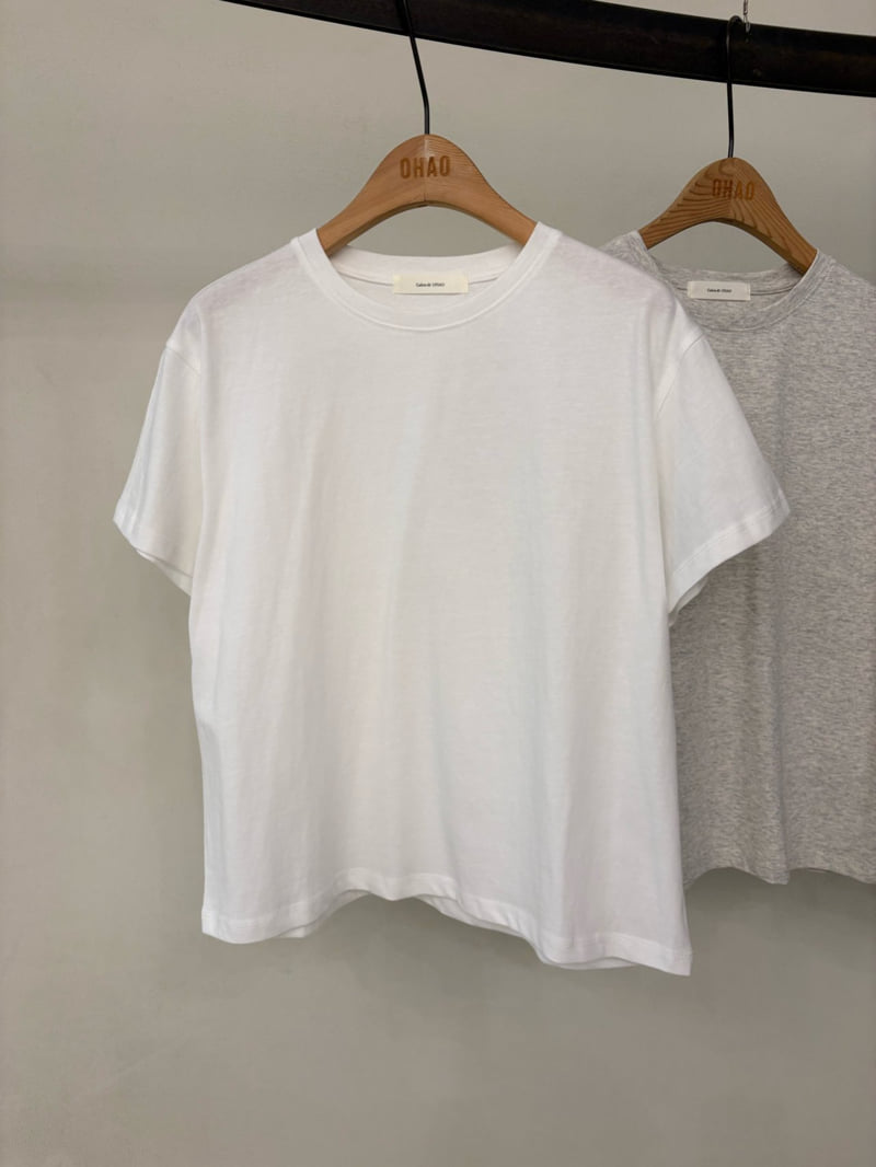 Ohao - Korean Women Fashion - #momslook - Natural Tee - 2