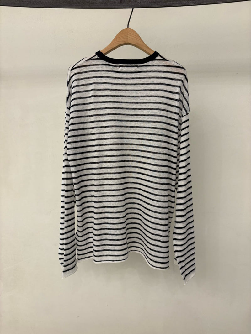Ohao - Korean Women Fashion - #momslook - Stripe Knit - 4