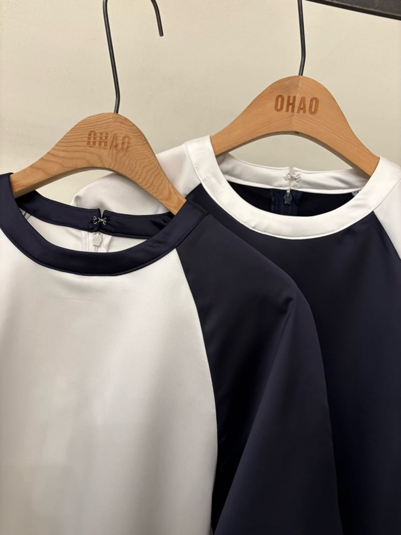 Ohao - Korean Women Fashion - #momslook - Raglan Tee - 2