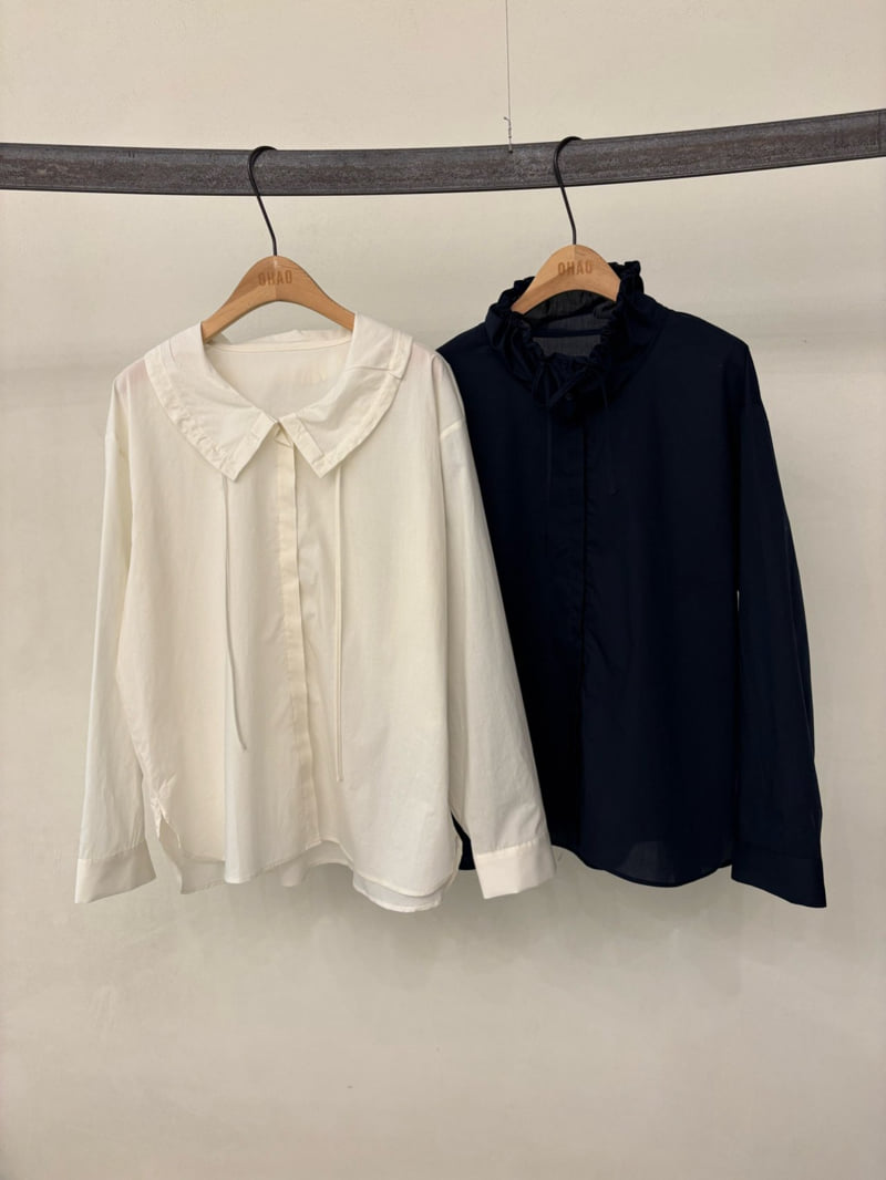 Ohao - Korean Women Fashion - #vintagekidsstyle - Sepia Blouse - 4