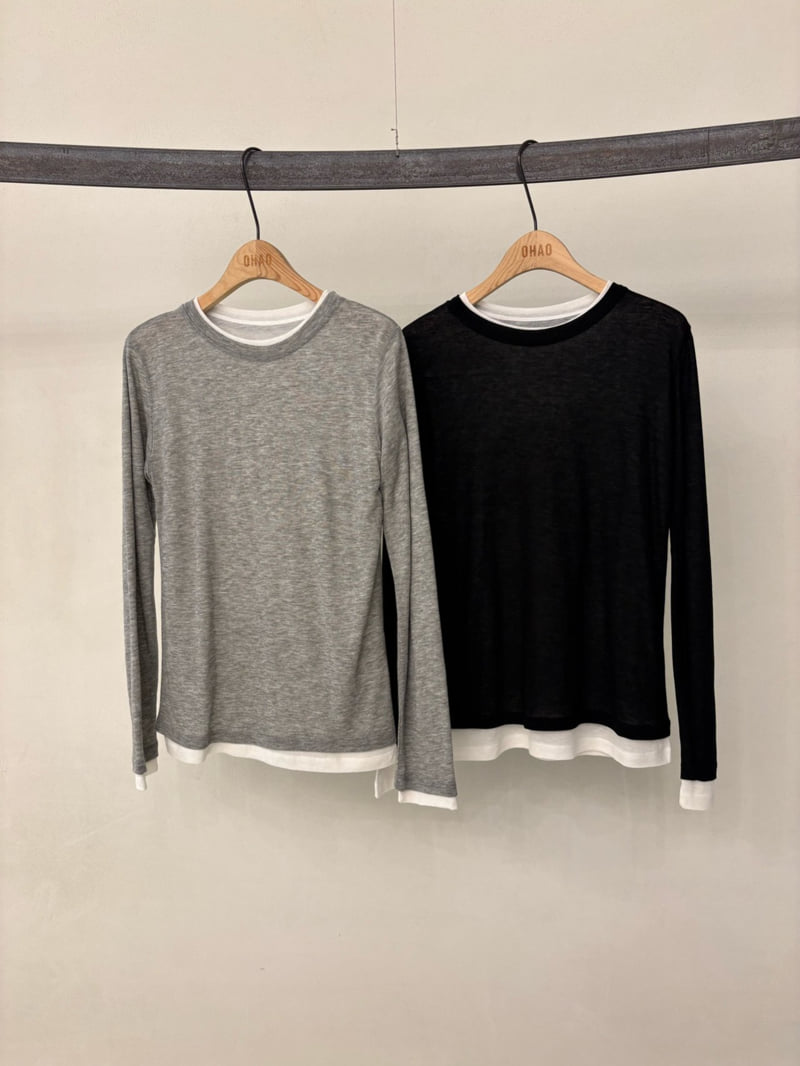 Ohao - Korean Women Fashion - #pursuepretty - Double Tee