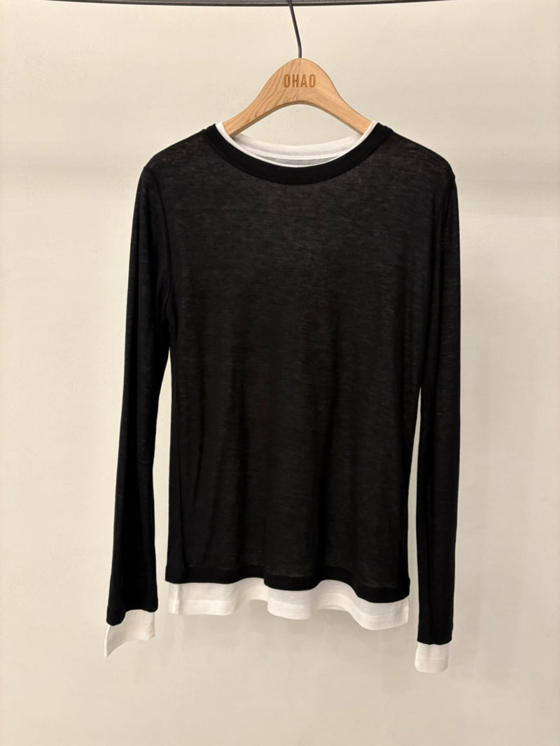 Ohao - Korean Women Fashion - #thatsdarling - Double Tee - 5