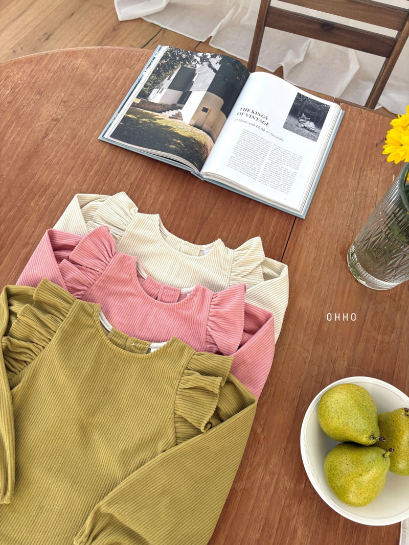 Ohho - Korean Children Fashion - #Kfashion4kids - Soft Corduroy Blouse - 2