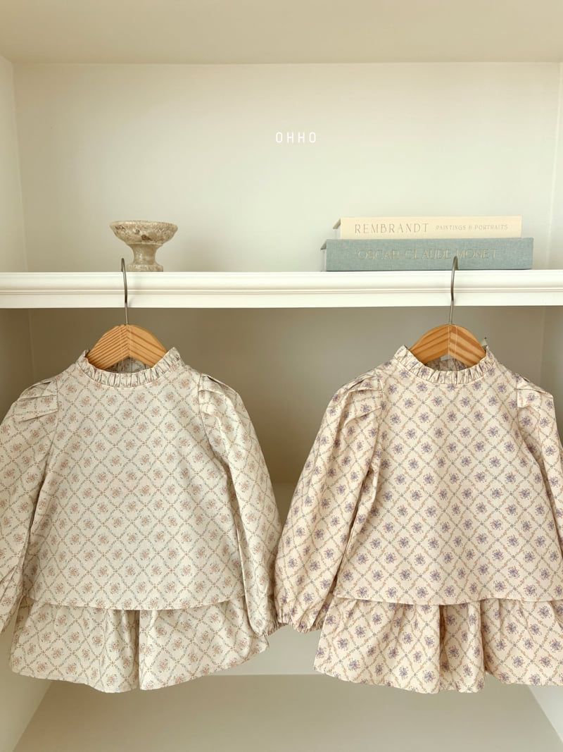 Ohho - Korean Children Fashion - #Kfashion4kids - 26 Floral Blouse
