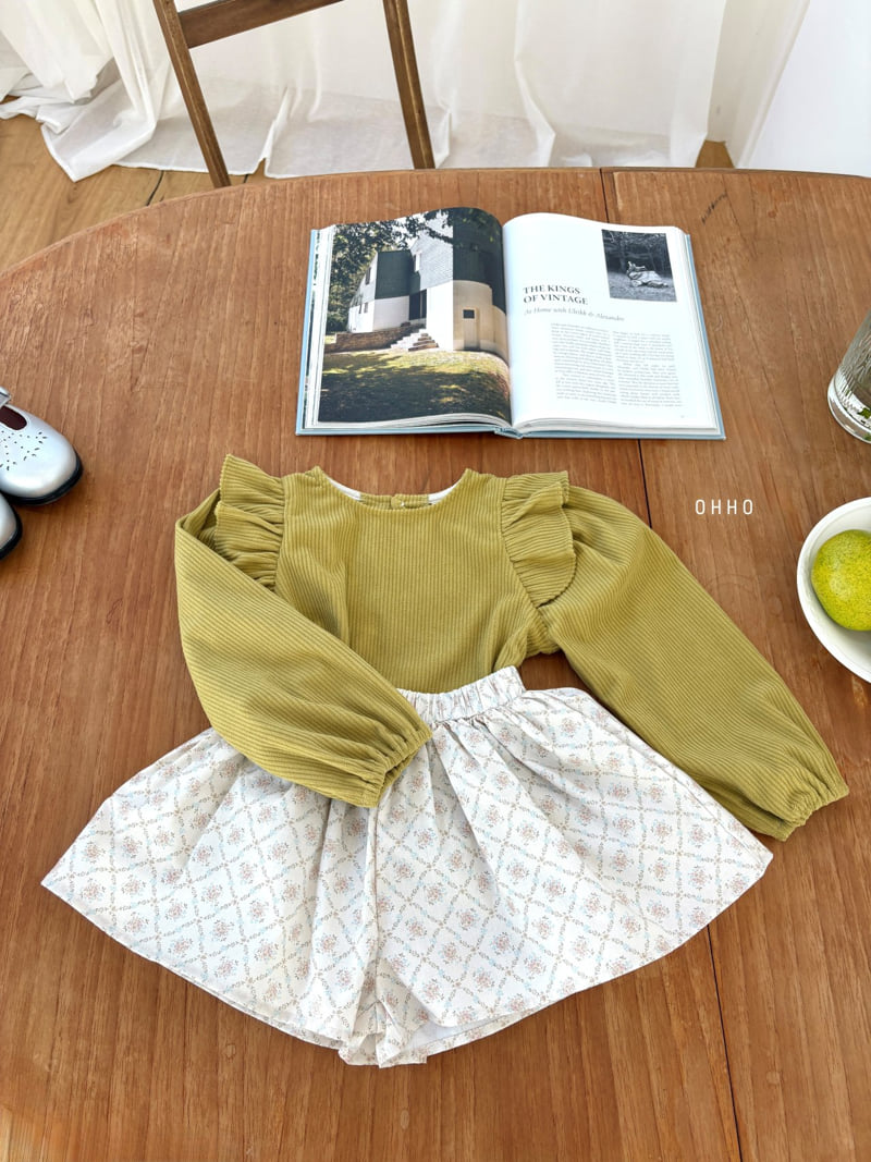 Ohho - Korean Children Fashion - #childofig - Soft Corduroy Blouse - 7