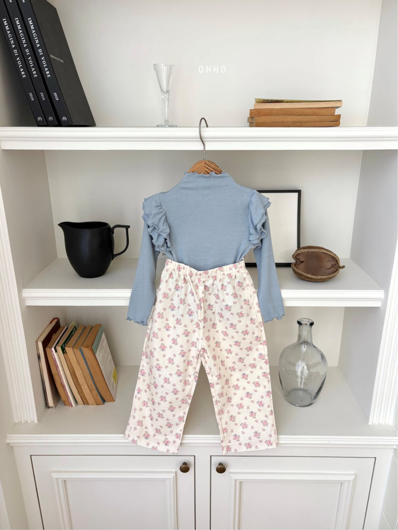 Ohho - Korean Children Fashion - #childofig - Blossom Flower Pants - 4