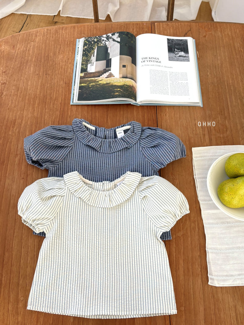 Ohho - Korean Children Fashion - #childofig - Roel Stripe Blouse