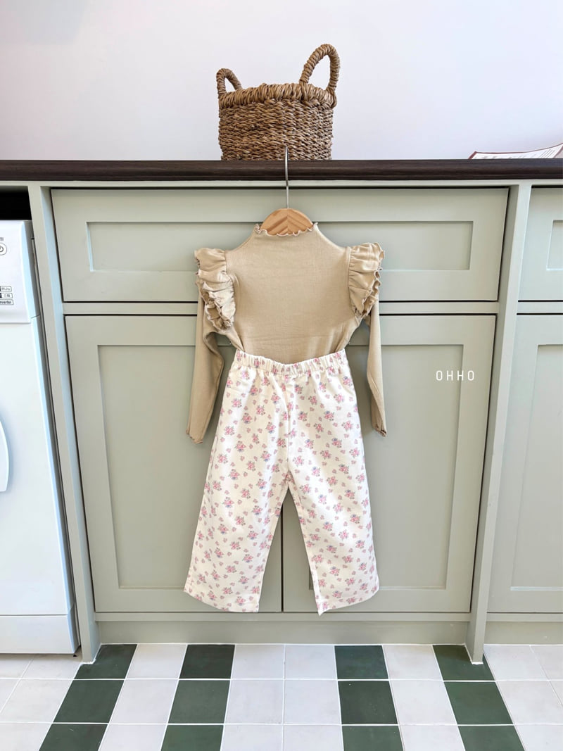Ohho - Korean Children Fashion - #childrensboutique - Blossom Flower Pants - 5