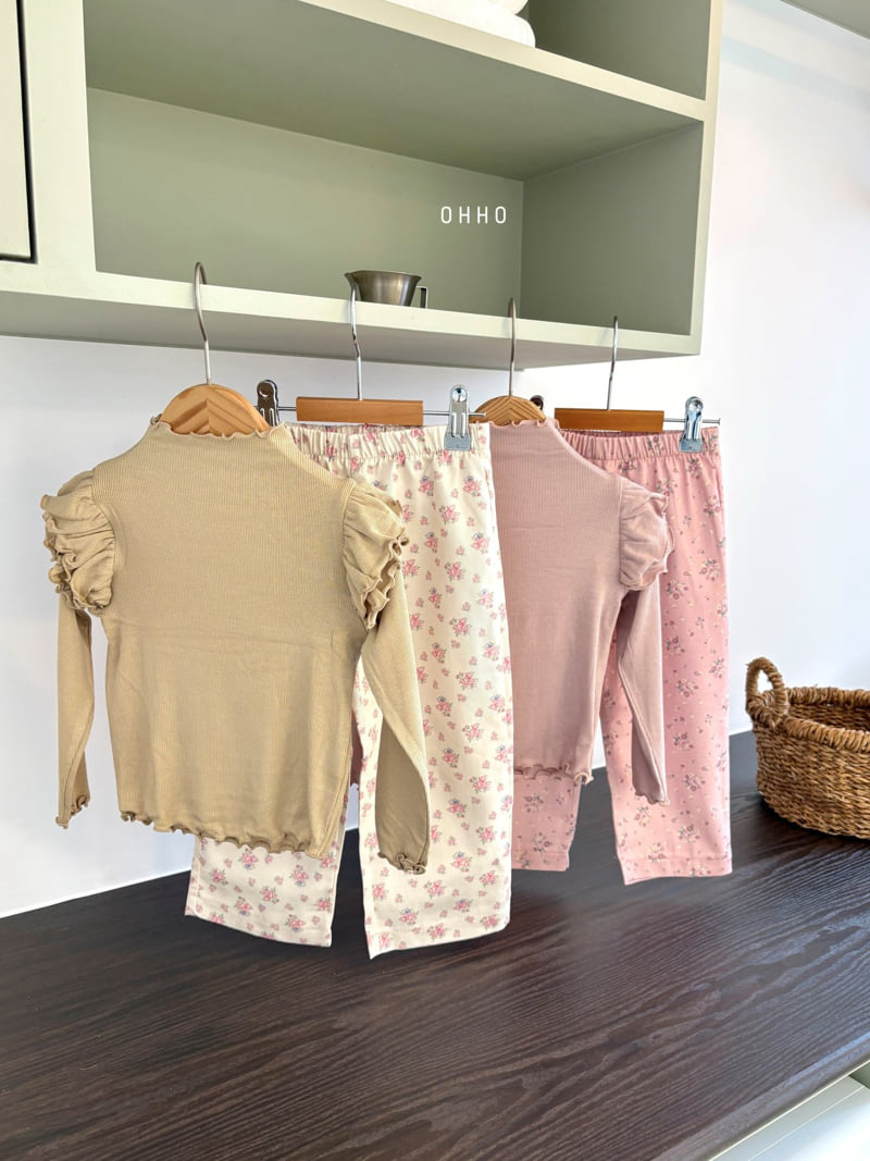 Ohho - Korean Children Fashion - #designkidswear - Blossom Flower Pants - 6