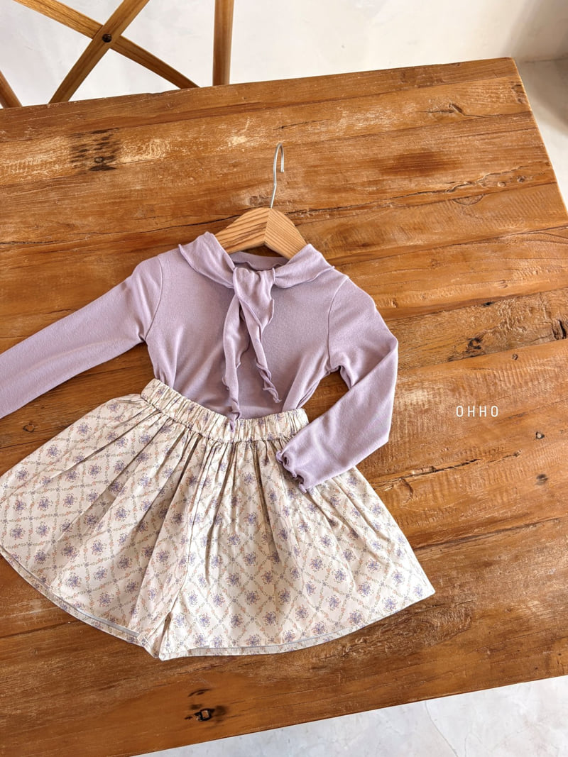 Ohho - Korean Children Fashion - #designkidswear - 26 Floral Skirt Pants - 2
