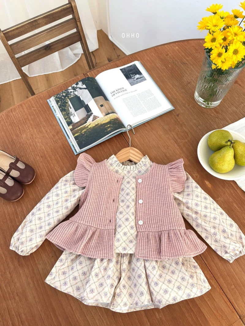 Ohho - Korean Children Fashion - #discoveringself - 26 Floral Blouse - 12