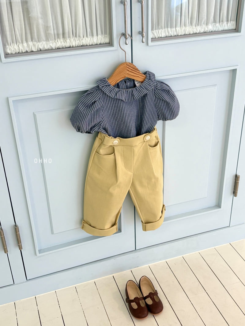 Ohho - Korean Children Fashion - #fashionkids - Roel Stripe Blouse - 5