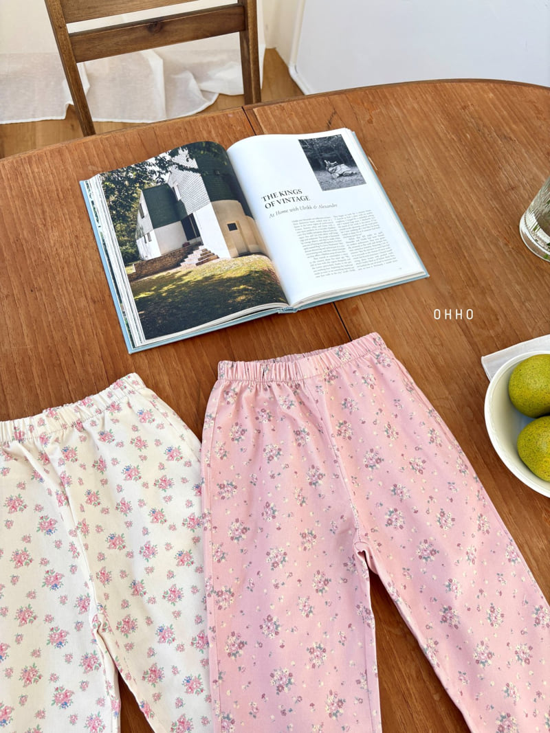 Ohho - Korean Children Fashion - #kidsstore - Blossom Flower Pants - 10