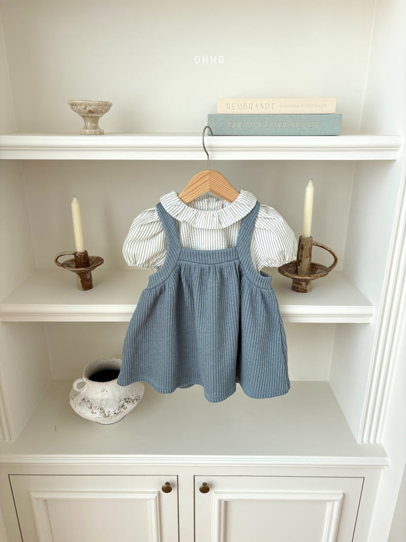 Ohho - Korean Children Fashion - #kidsstore - Roel Stripe Blouse - 7