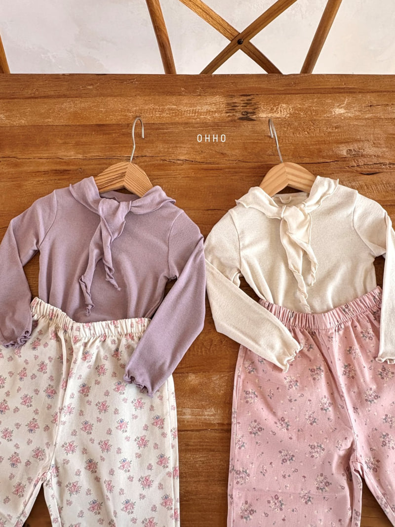 Ohho - Korean Children Fashion - #kidzfashiontrend - Blossom Flower Pants - 11