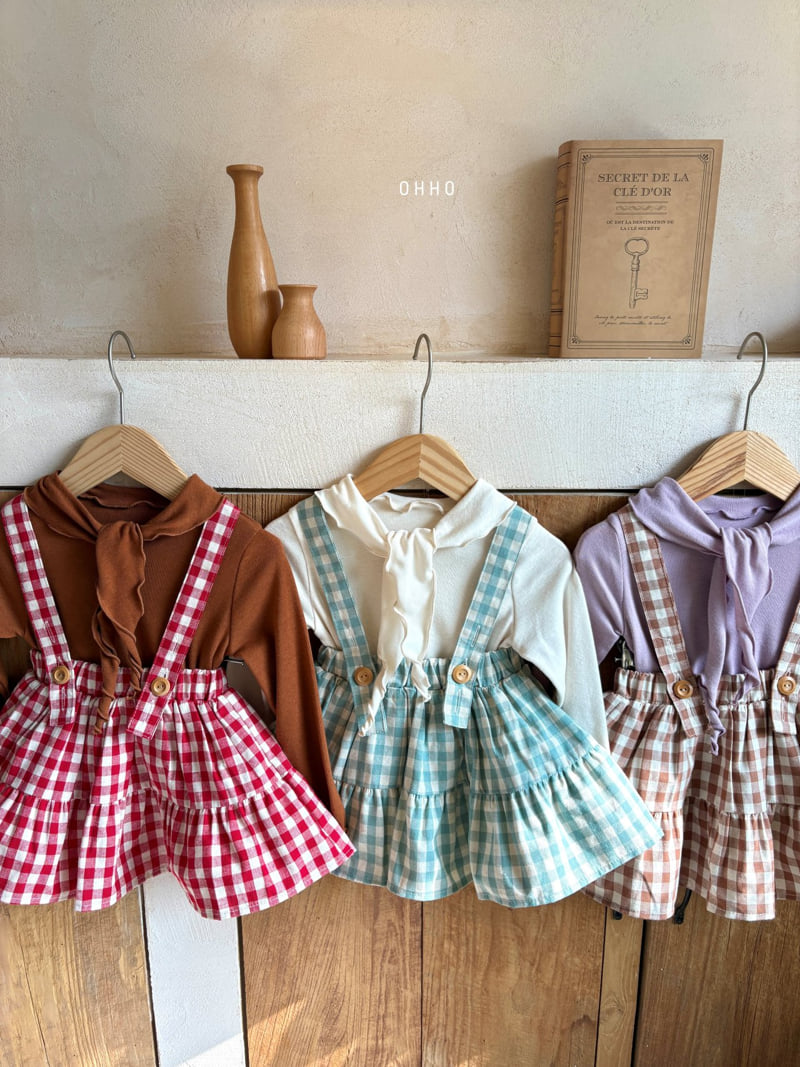 Ohho - Korean Children Fashion - #kidzfashiontrend - Caramel Ribbon Tee - 10