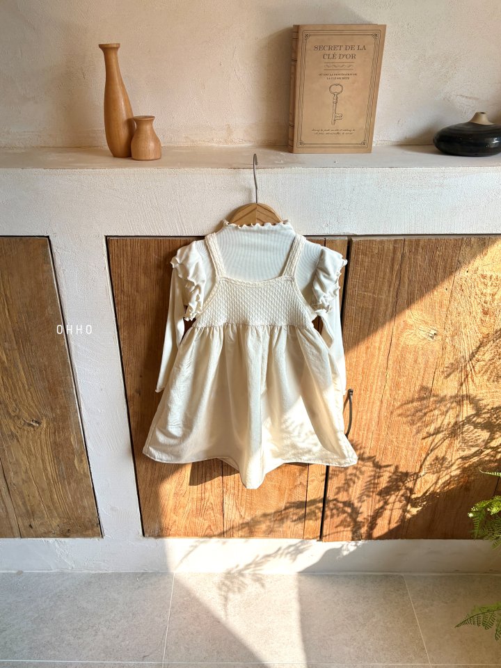 Ohho - Korean Children Fashion - #littlefashionista - Jenny Strap One-piece - 2