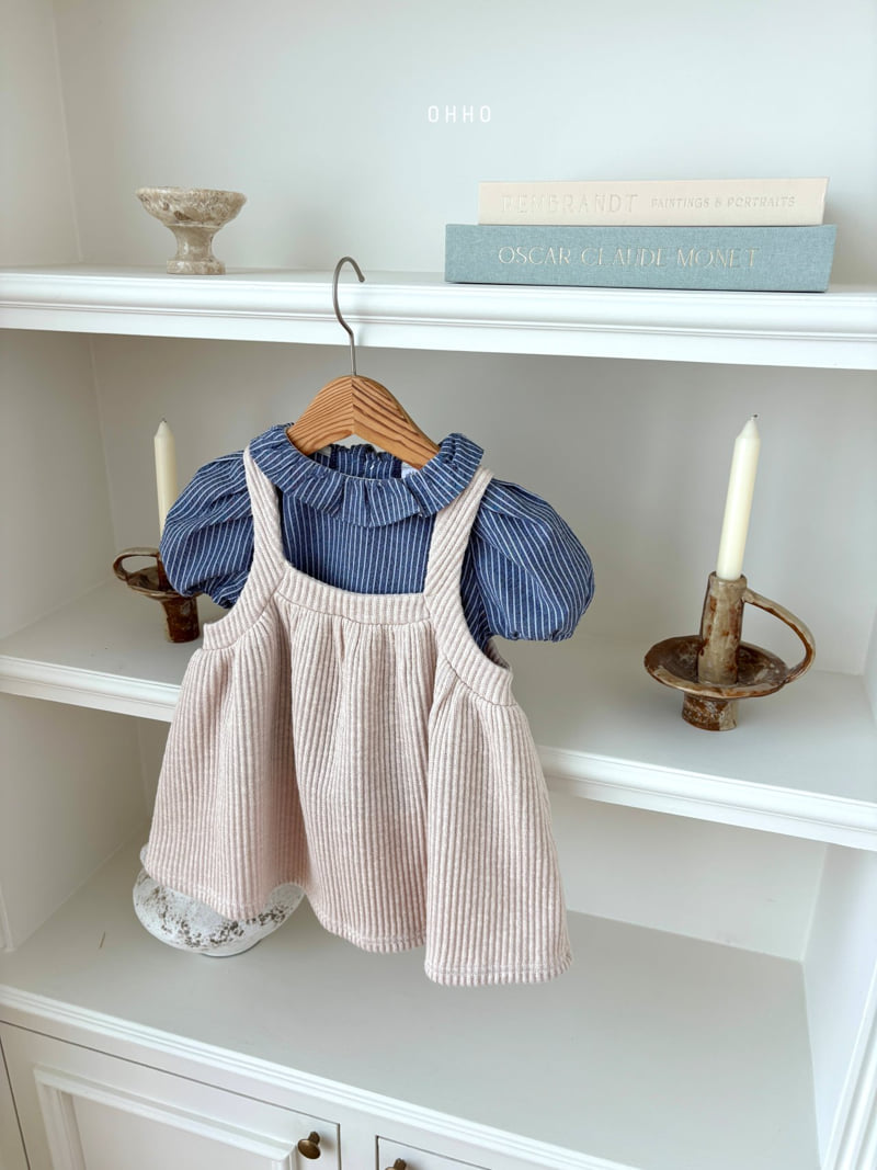 Ohho - Korean Children Fashion - #littlefashionista - Roel Stripe Blouse - 10