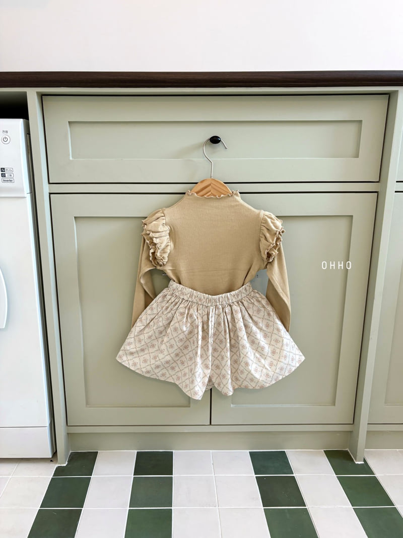 Ohho - Korean Children Fashion - #littlefashionista - 26 Floral Skirt Pants - 9