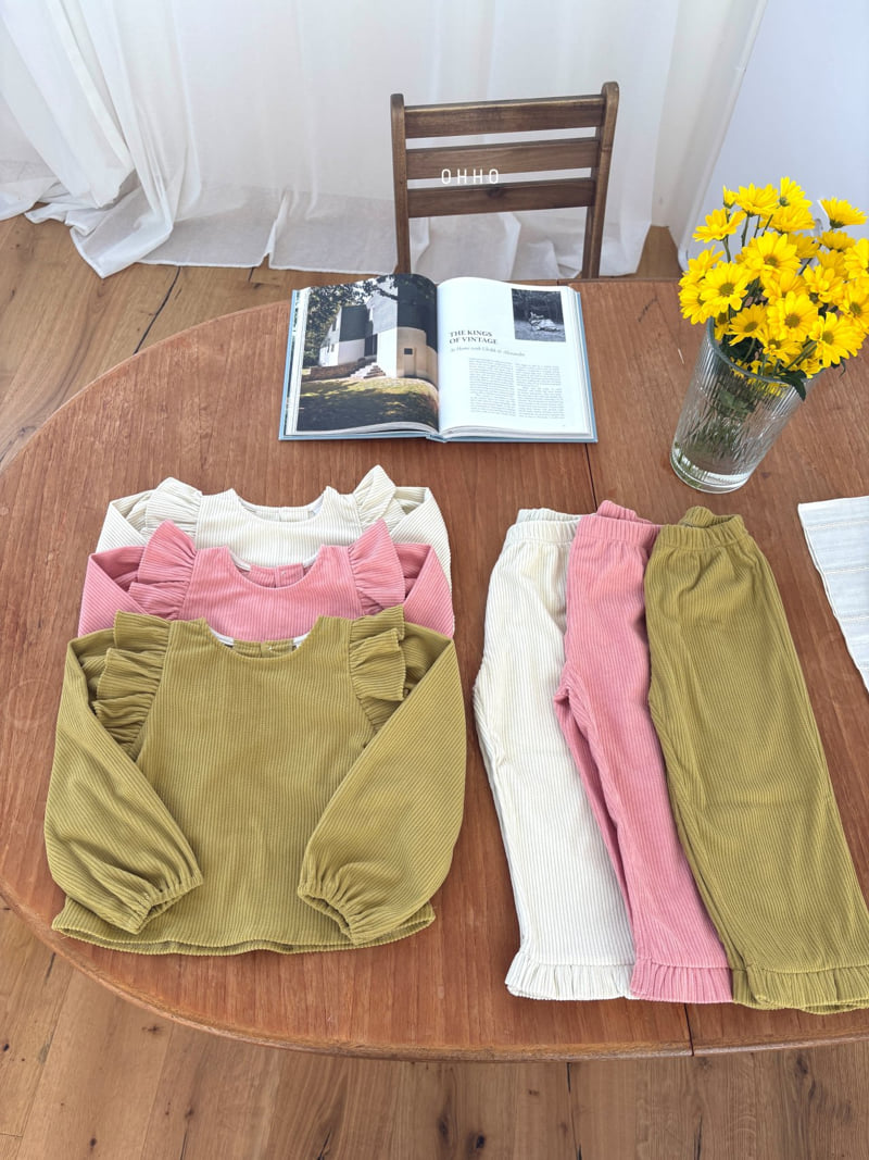 Ohho - Korean Children Fashion - #littlefashionista - Soft Corduroy Blouse - 4