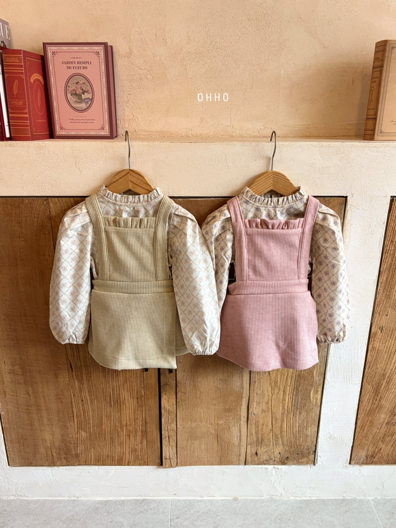 Ohho - Korean Children Fashion - #magicofchildhood - Vanilla Overall Wrap Skirt Pants - 12