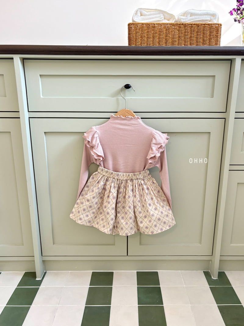 Ohho - Korean Children Fashion - #magicofchildhood - 26 Floral Skirt Pants - 10