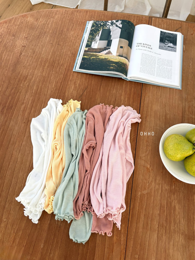 Ohho - Korean Children Fashion - #magicofchildhood - 26 Dove Ribbed Mock Neck Tee - 6