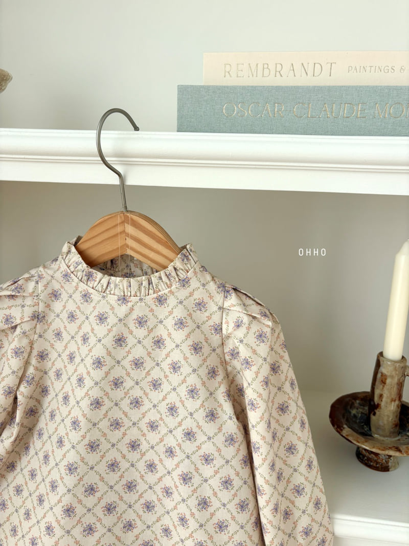 Ohho - Korean Children Fashion - #magicofchildhood - 26 Floral Blouse - 4