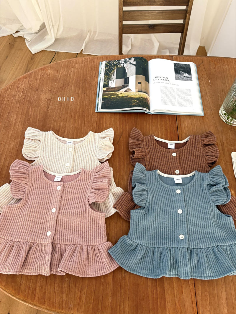 Ohho - Korean Children Fashion - #minifashionista - From Knit Frill Vest