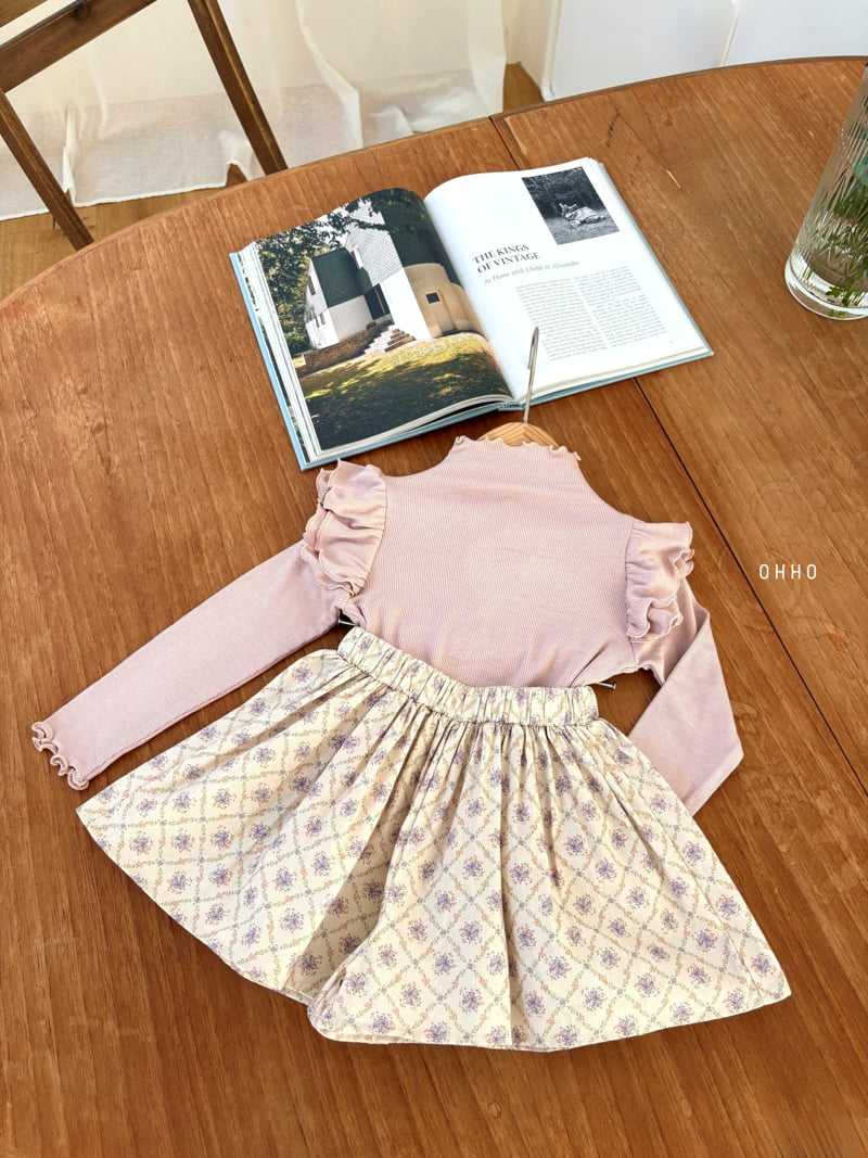 Ohho - Korean Children Fashion - #prettylittlegirls - 26 Floral Skirt Pants - 12