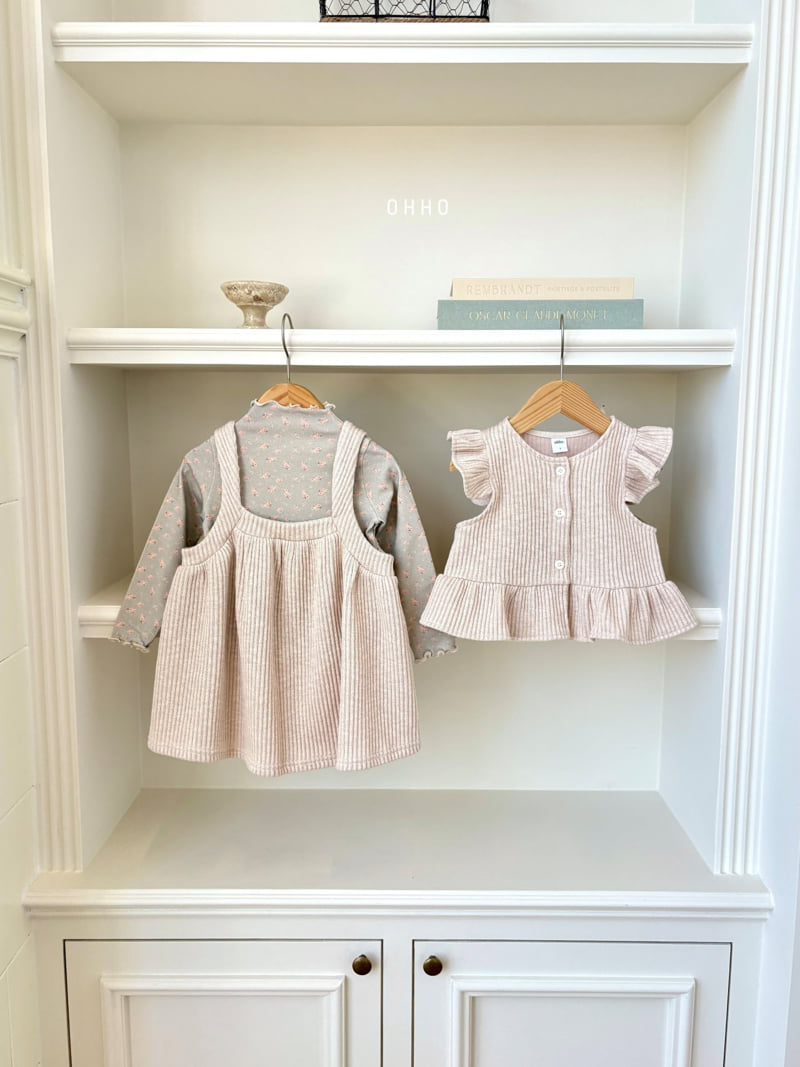 Ohho - Korean Children Fashion - #stylishchildhood - Sweet Mock Neck Tee - 12
