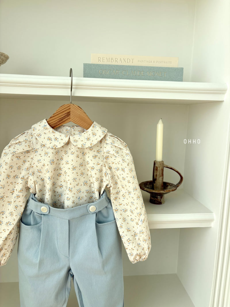Ohho - Korean Children Fashion - #toddlerclothing - Ette Round Blouse - 4