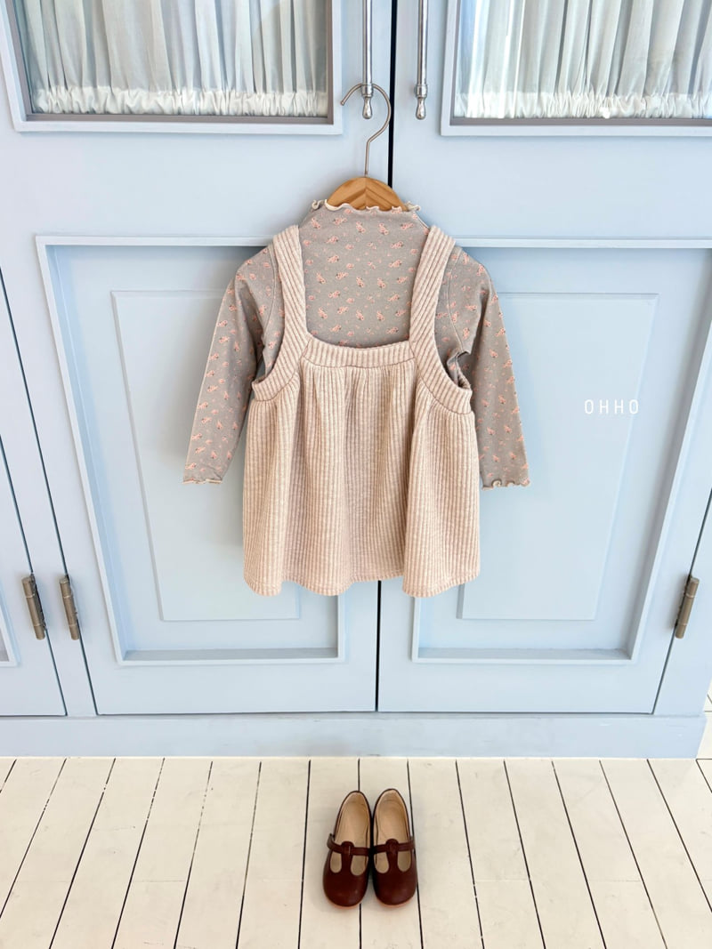 Ohho - Korean Children Fashion - #todddlerfashion - Sweet Mock Neck Tee - 10