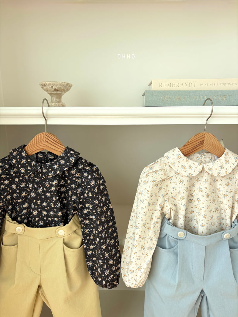 Ohho - Korean Children Fashion - #todddlerfashion - Ette Round Blouse - 2