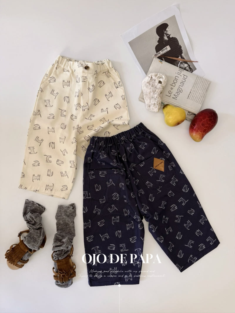 Ojodepapa - Korean Children Fashion - #littlefashionista - Cat Pants