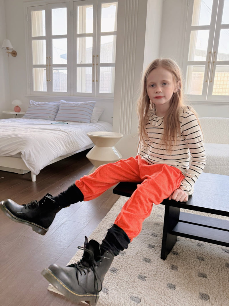 Ojodepapa - Korean Children Fashion - #magicofchildhood - Frill Stripe Tee - 11