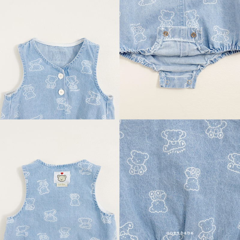 Oott Bebe - Korean Baby Fashion - #babyboutique - Flip Bear Baby Suit - 11