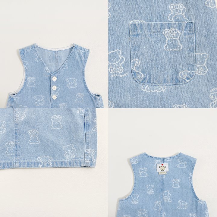 Oott Bebe - Korean Baby Fashion - #babyboutique - Flip Bear One-piece - 10